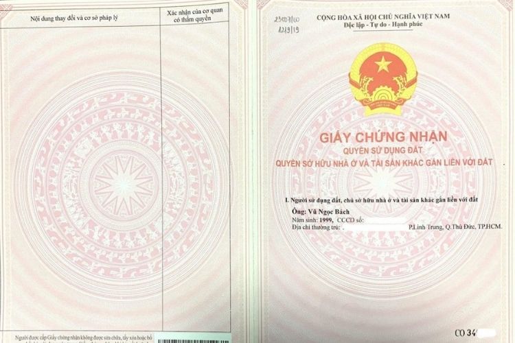 Nhóm dữ liệu tình trạng pháp lý về quyền sử dụng đất, quyền quản lý đất, quyền sở hữu tài sản gắn liền với đất