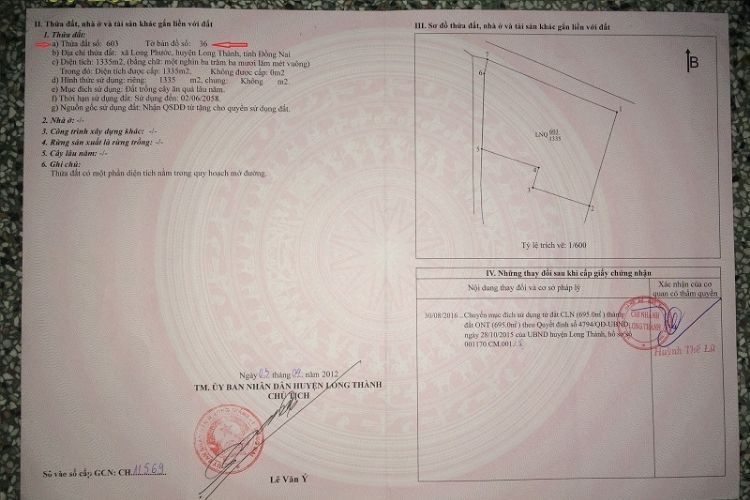 Nhóm dữ liệu về thửa đất bao gồm những gì?