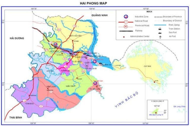 Danh sách các Quận Huyện của Hải Phòng