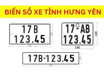 Ký hiệu biển số xe 17 là của tỉnh Hưng Yên