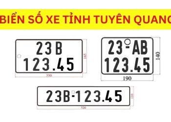 Ký hiệu biển số xe 23 là của tỉnh Tuyên Quang