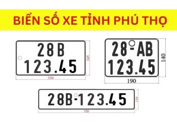Ký hiệu biển số xe 28 là của tỉnh Phú Thọ