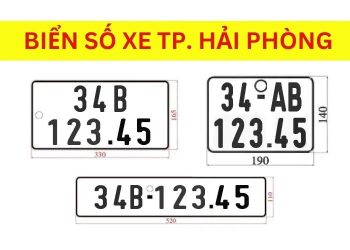 Ký hiệu biển số xe 34 là của thành phố Hải Phòng
