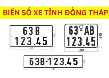 Ký hiệu biển số xe 63 là của tỉnh Đồng Tháp