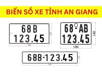 Ký hiệu biển số xe 68 là của tỉnh An Giang