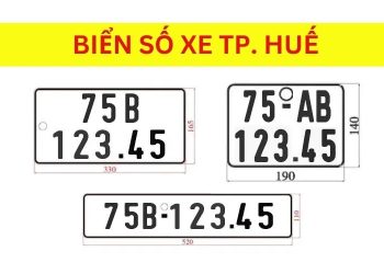Ký hiệu biển số xe 75 là của thành phố Huế