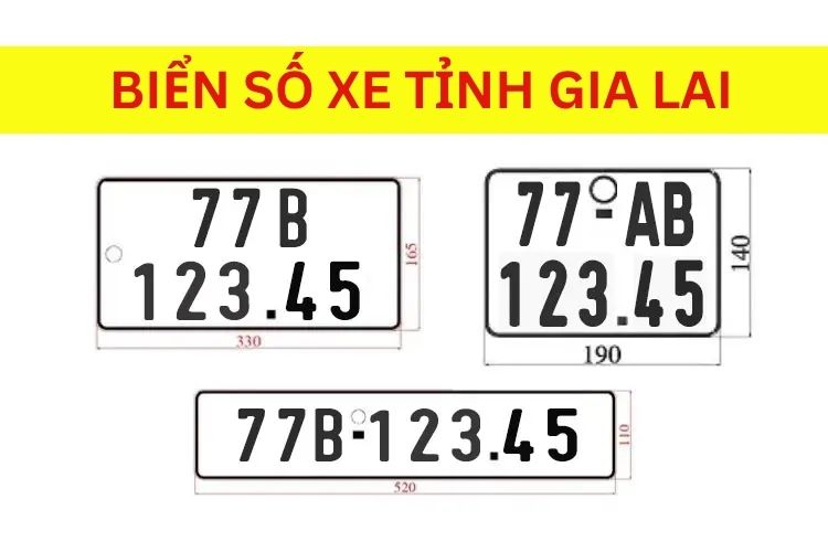 Biển số xe 77 là ở đâu, tỉnh nào? 1 Ký hiệu biển số xe 77 là của tỉnh Gia Lai