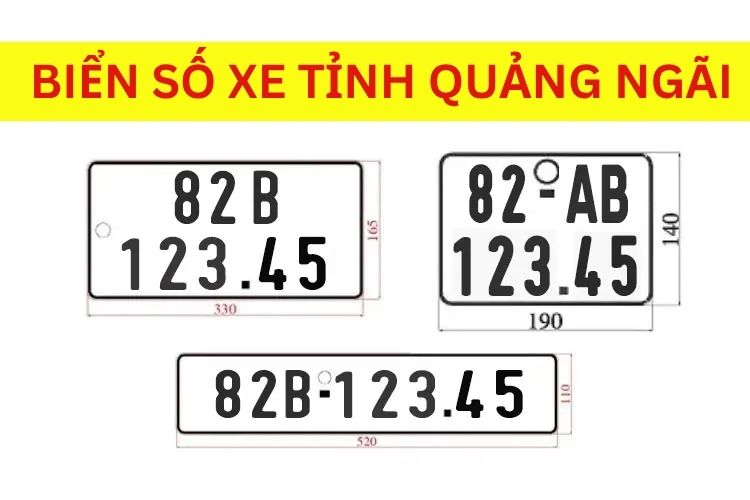 Ký hiệu biển số xe 82 là của tỉnh Quảng Ngãi