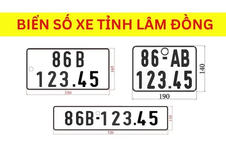 Biển số xe 86 là ở đâu, tỉnh nào? 1 Ký hiệu biển số xe 86 là của tỉnh Lâm Đồng