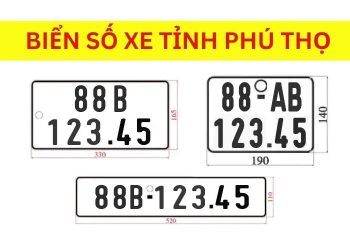 Ký hiệu biển số xe 88 là của tỉnh Phú Thọ