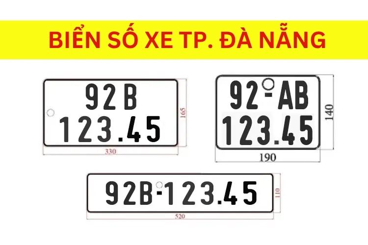 Ký hiệu biển số xe 92 là của thành phố Đà Nẵng