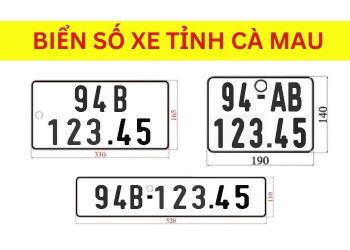 Ký hiệu biển số xe 94 là của tỉnh Cà Mau