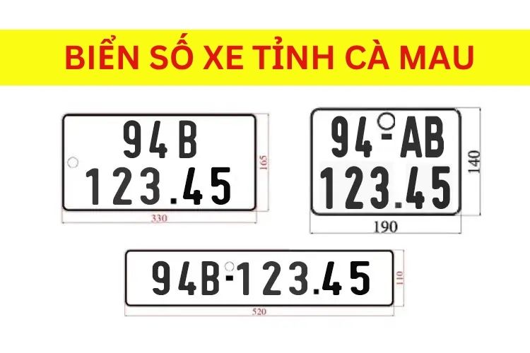 Biển số xe 94 là ở đâu, tỉnh nào? 1 Ký hiệu biển số xe 94 là của tỉnh Cà Mau