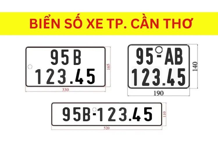 Biển số xe 95 là ở đâu, tỉnh nào? 1 Ký hiệu biển số xe 95 là của thành phố Cần Thơ