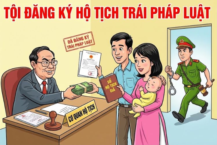 Tội đăng ký hộ tịch trái pháp luật theo Bộ luật Hình sự 2015