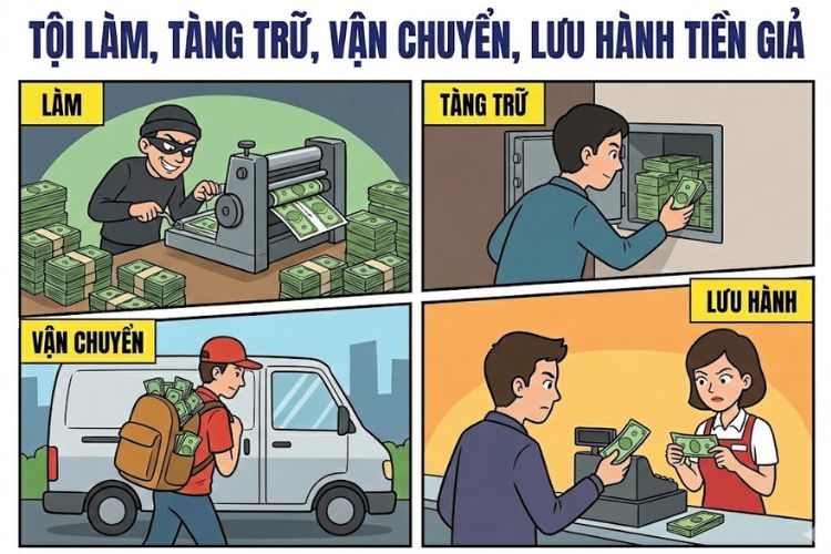 Tội làm, tàng trữ, vận chuyển, lưu hành tiền giả theo BLHS 2015 1 Tội làm, tàng trữ, vận chuyển, lưu hành tiền giả theo BLHS 2015