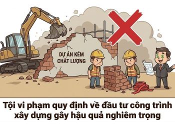 Tội vi phạm quy định về đầu tư công trình xây dựng gây hậu quả nghiêm trọng 4 Tội vi phạm quy định về đầu tư công trình xây dựng gây hậu quả nghiêm trọng