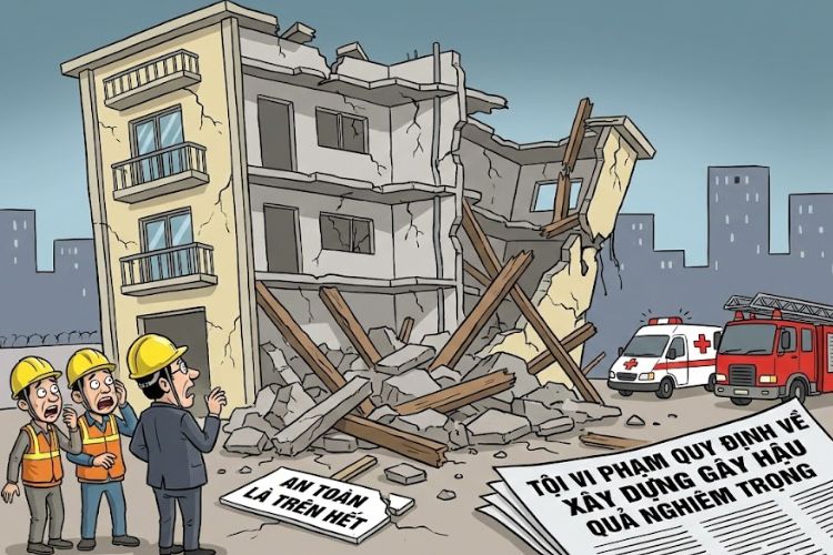 Tội vi phạm quy định về xây dựng gây hậu quả nghiêm trọng 1 Tội vi phạm quy định về xây dựng gây hậu quả nghiêm trọng