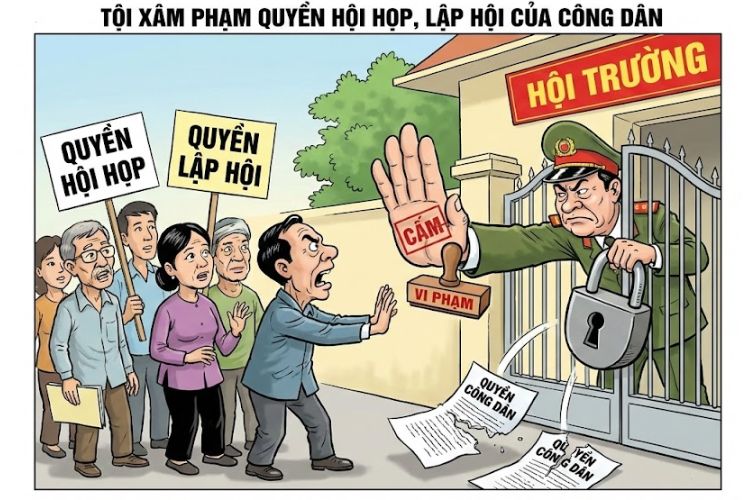Tội xâm phạm quyền hội họp, lập hội của công dân
