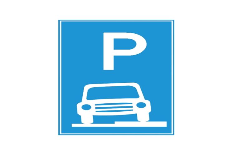 Biển số I.408a: Nơi đỗ xe một phần trên hè phố 1 bien so i 408a noi do xe mot phan tren he pho