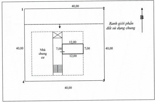 Sơ đồ thửa đất có căn hộ chung cư