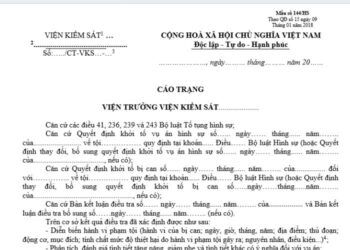 Cáo trạng là gì? Mẫu bản cáo trạng mới nhất