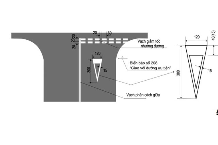 Vạch 7.2: Vạch nhường đường
