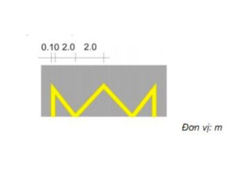 Vạch 9.2: Vạch quy định vị trí dừng đỗ của phương tiện giao thông công cộng trên đường