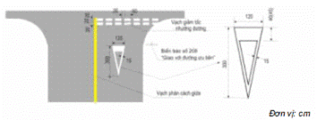 Vạch giảm tốc độ nhường đường - Mẫu 1