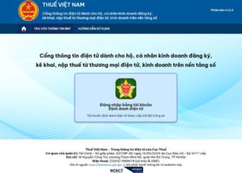 Hướng dẫn kê khai thuế kinh doanh thương mại điện tử trên trang Tổng cục Thuế