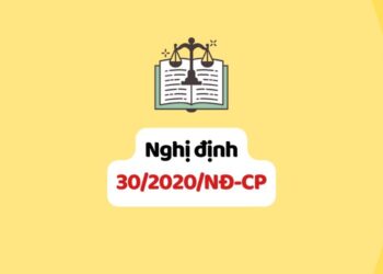 Nghị định 30/2020/NĐ-CP về công tác văn thư