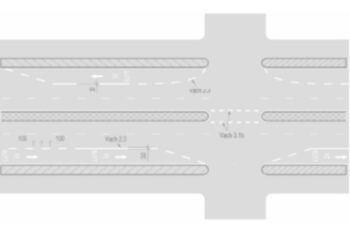 Vạch 2.3: Vạch giới hạn làn đường dành riêng hoặc làn đường ưu tiên