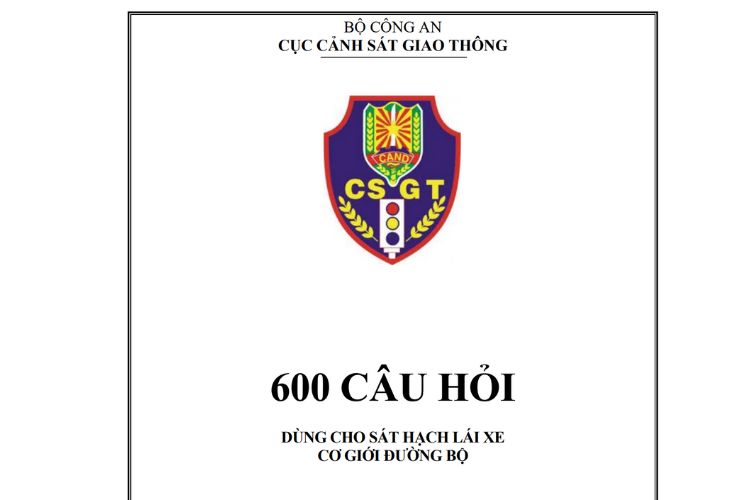 600 câu hỏi dùng cho sát hạch lái xe cơ giới đường bộ 1 600 câu hỏi dùng cho sát hạch lái xe cơ giới đường bộ
