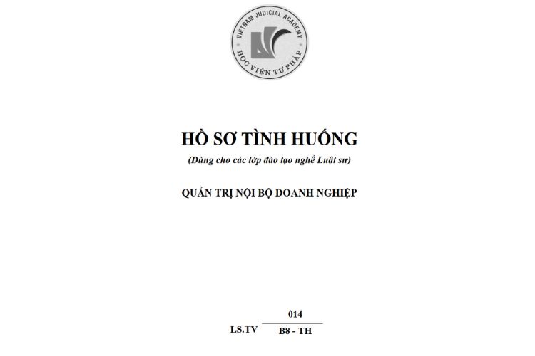 Hồ sơ LS.TV 014 Quản trị nội bộ doanh nghiệp