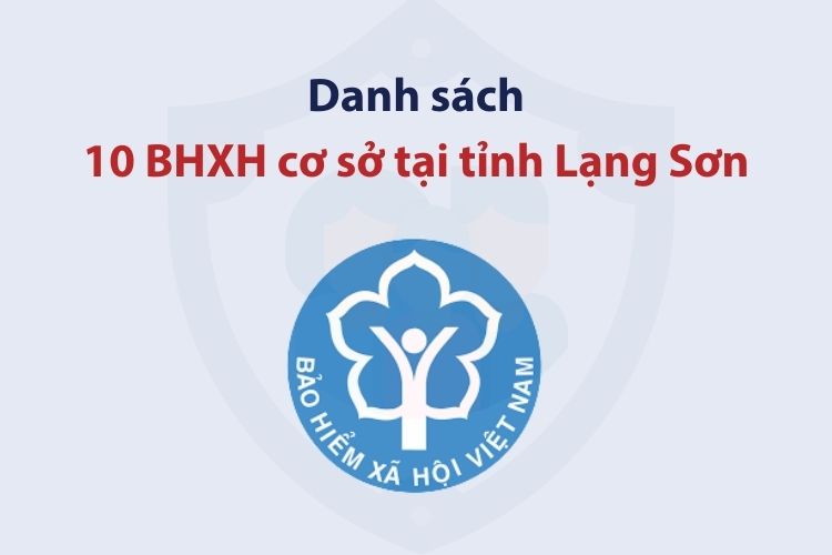 Danh sách 10 bảo hiểm xã hội cơ sở tại tỉnh Lạng Sơn