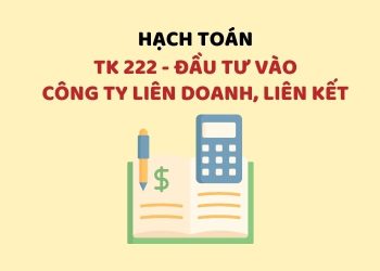 Hướng dẫn hạch toán tài khoản 222 – Đầu tư vào công ty liên doanh, liên kết