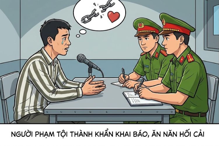 Người phạm tội thành khẩn khai báo, ăn năn hối cải là gì? 1 Người phạm tội thành khẩn khai báo, ăn năn hối cải là gì?