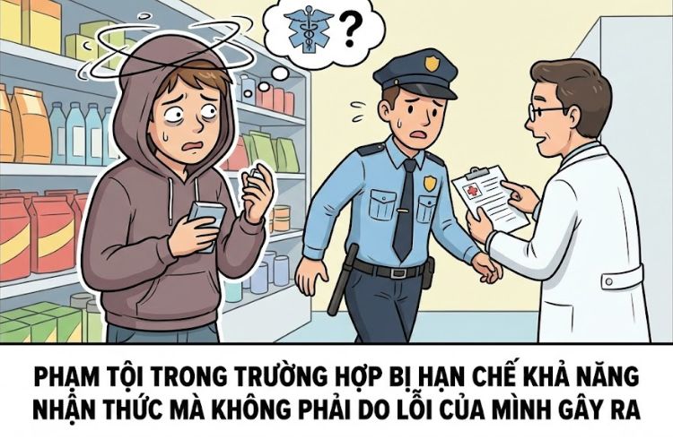 Phạm tội trong trường hợp bị hạn chế khả năng nhận thức mà không phải do lỗi của mình gây ra 1 Phạm tội trong trường hợp bị hạn chế khả năng nhận thức mà không phải do lỗi của mình gây ra