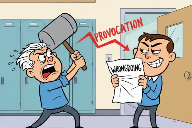 Phạm tội trong trường hợp bị kích động về tinh thần do hành vi trái pháp luật của nạn nhân gây ra