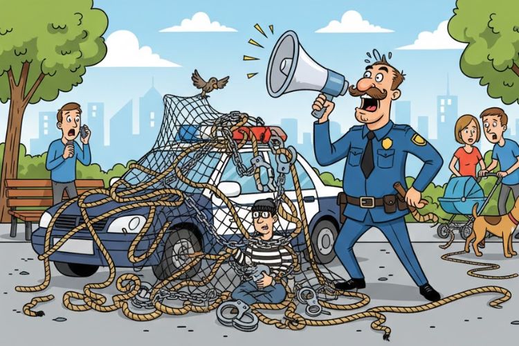 Committing an offense by using excessive force during the arrest of an offender